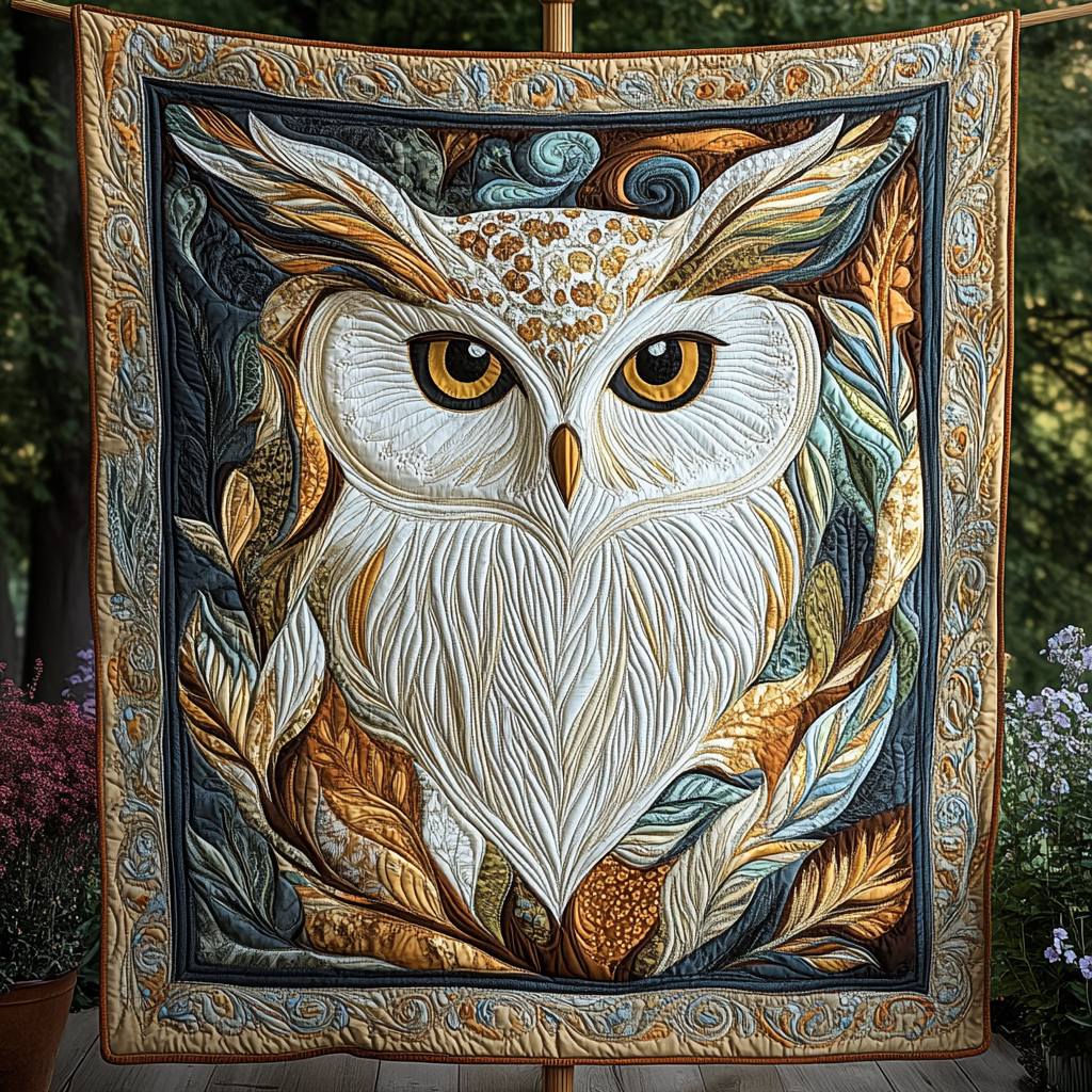 Wise Watcher Quilted Blanket