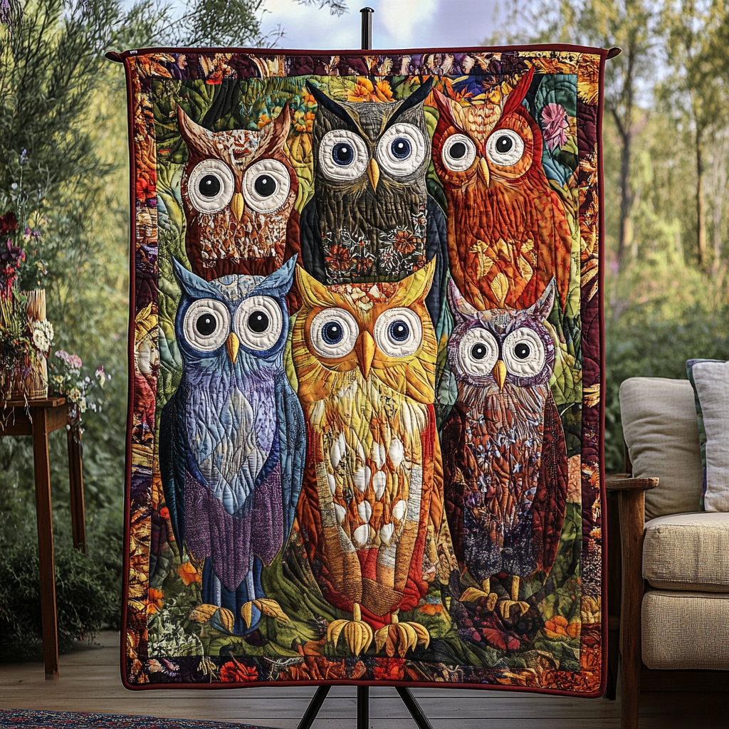 Wise Woods Quilted Blanket