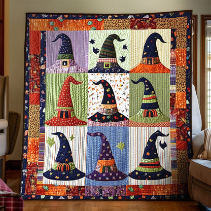Witch Hat Wonders Quilted Blanket