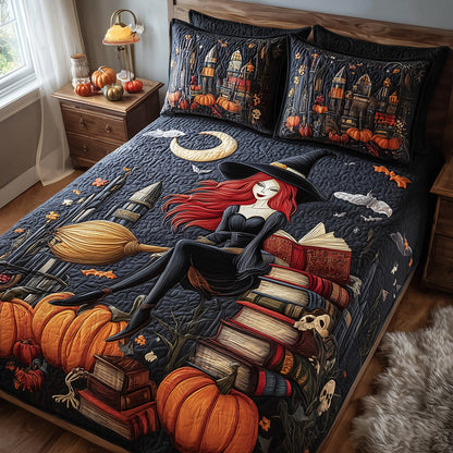 Witchy Stories 3-Piece Quilted Bedding Set