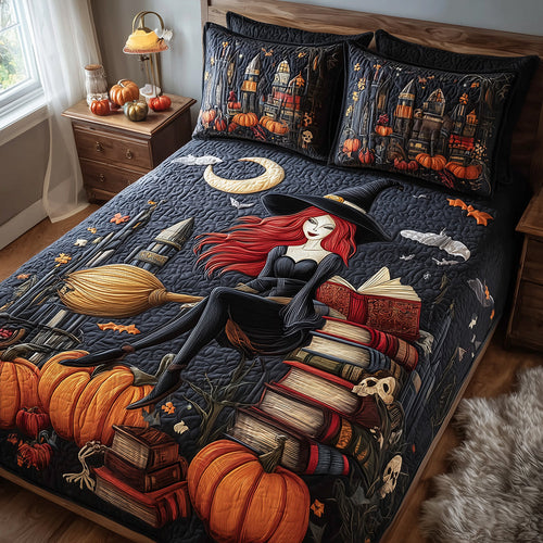 Witchy Stories 3-Piece Quilted Bedding Set