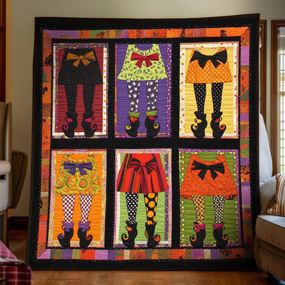Witchy Wears Quilted Blanket