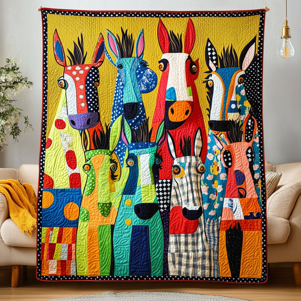 Wonkey Donkey Quilted Blanket