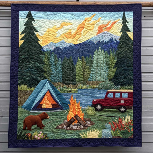 Wooded Bliss Quilted Blanket