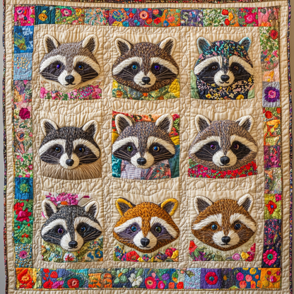 Woodland Bandit Quilted Blanket