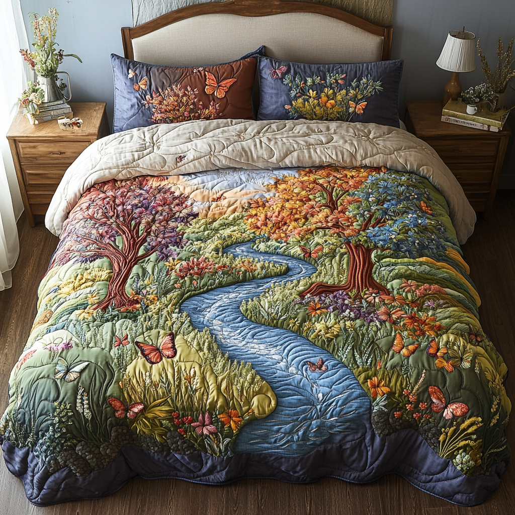 Woodland Dream 3-Piece Quilted Bedding Set