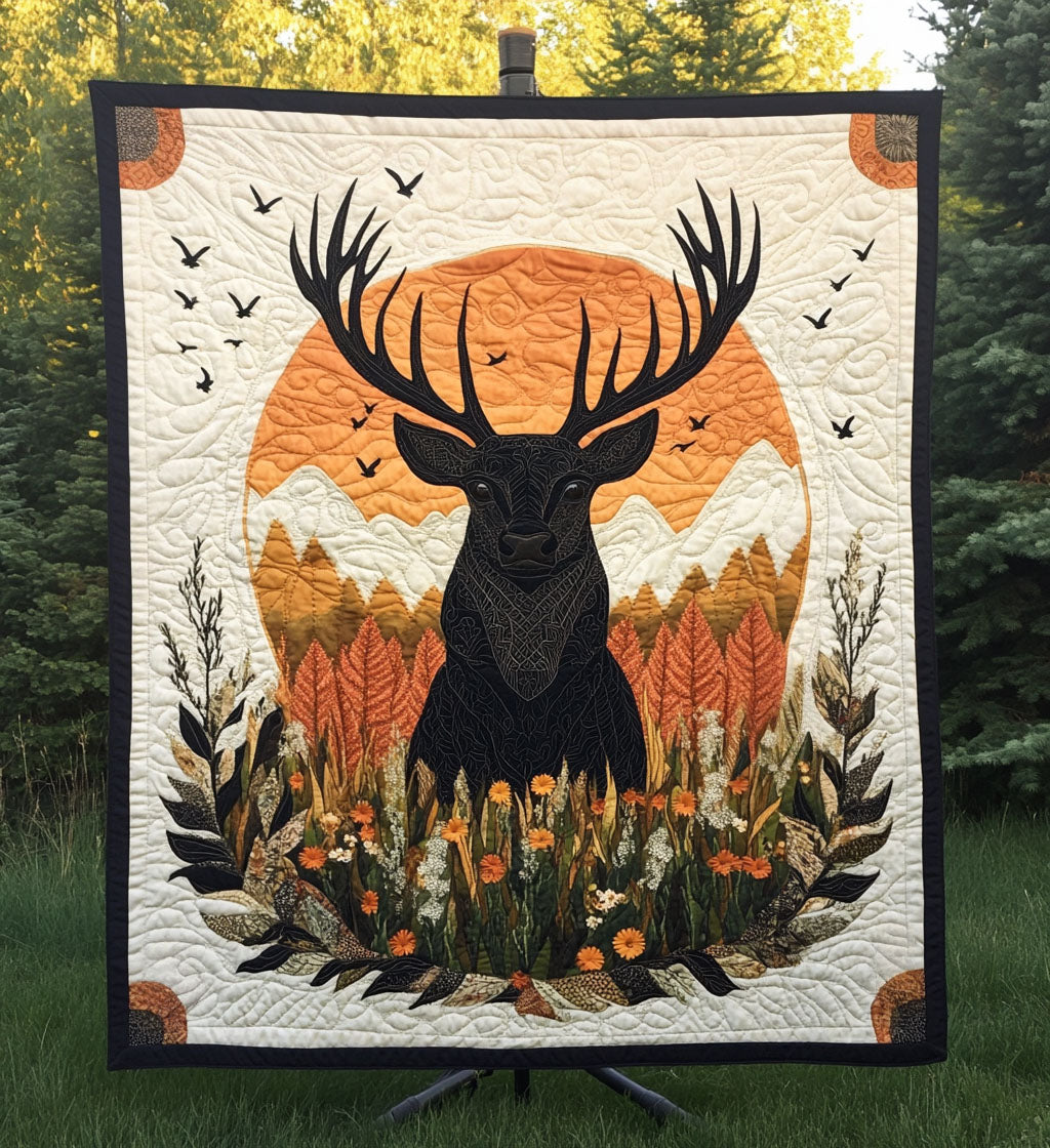 Woodland Majesty Quilted Blanket