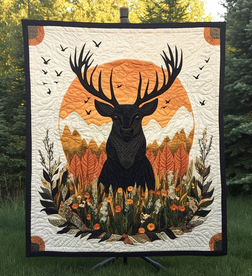Woodland Majesty Quilted Blanket