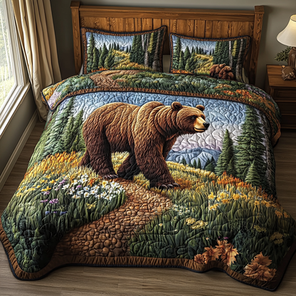 Woodland Titan 3-Piece Quilted Bedding Set