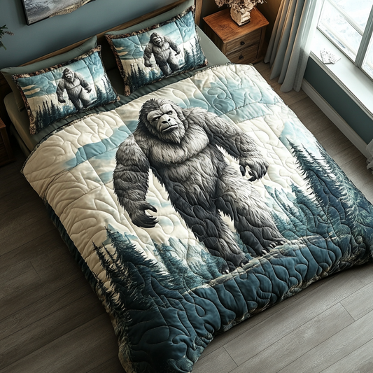 Woodland Watcher 3-Piece Quilted Bedding Set