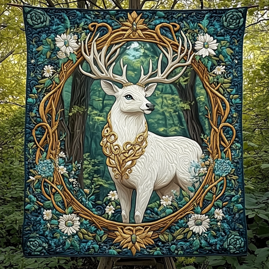 Woodland Whispers Quilted Blanket