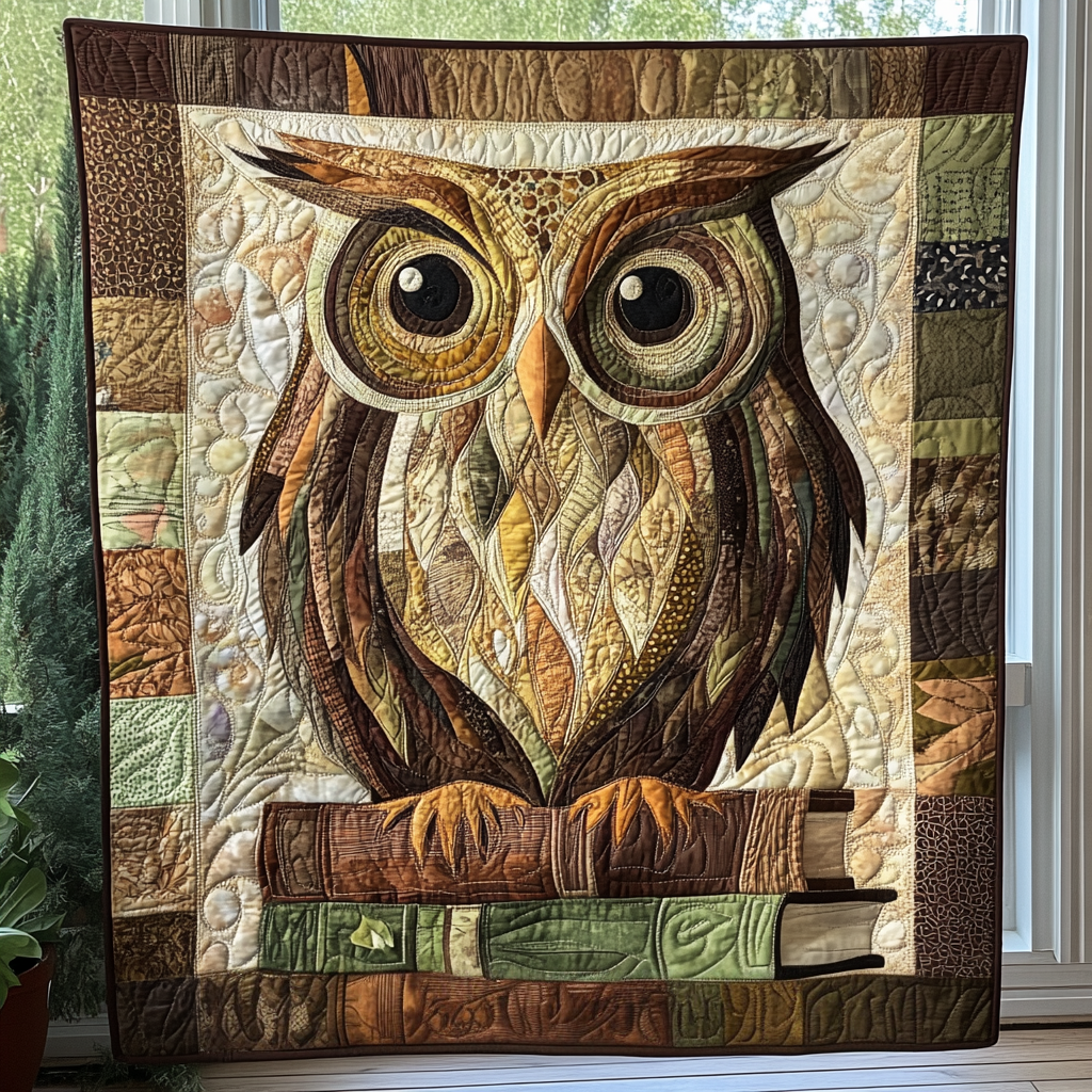 Woodland Wisdom Quilted Blanket