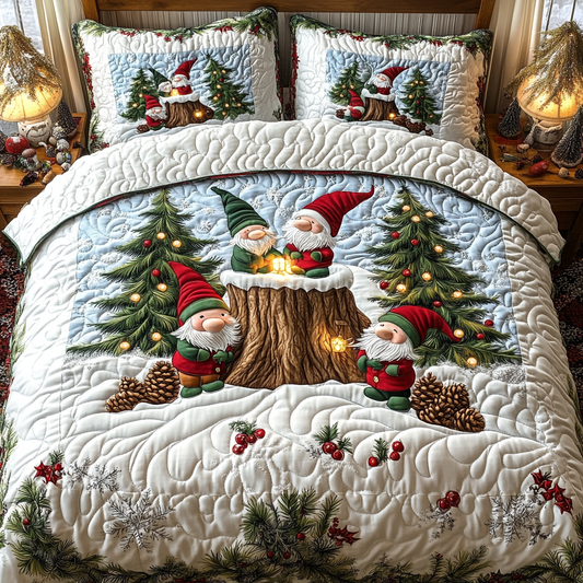Woodland Wonders 3-Piece Quilted Bedding Set