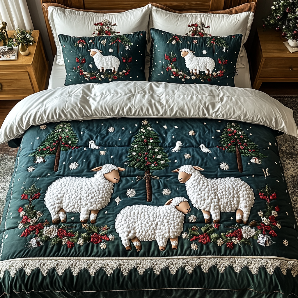 Woolly Wonder 3-Piece Quilted Bedding Set