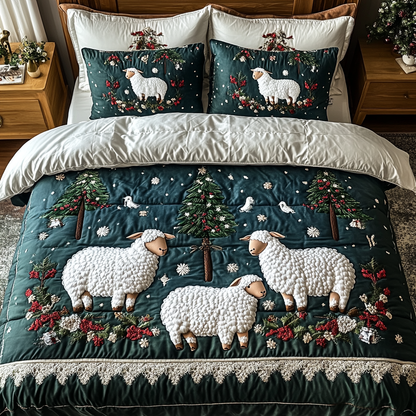 Woolly Wonder 3-Piece Quilted Bedding Set