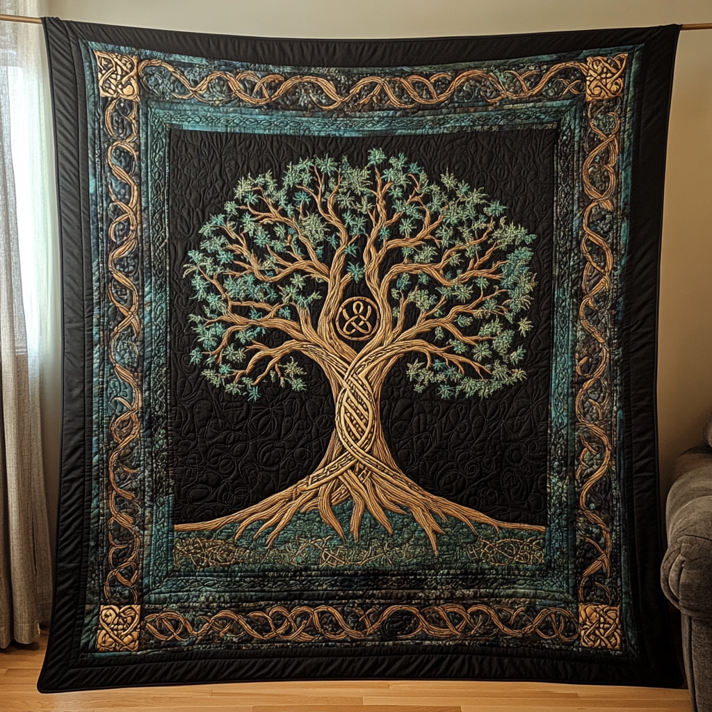 Yggdrasil Quilted Blanket