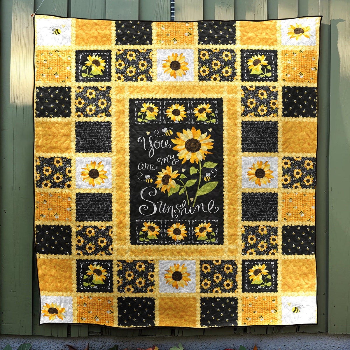 You Are My Sunshine Quilted Blanket