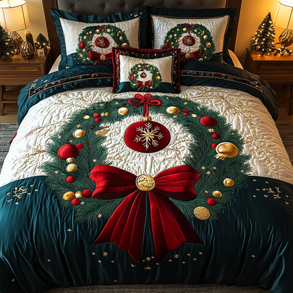 Yuletide Gemstone 3-Piece Quilted Bedding Set