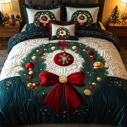 Yuletide Gemstone 3-Piece Quilted Bedding Set