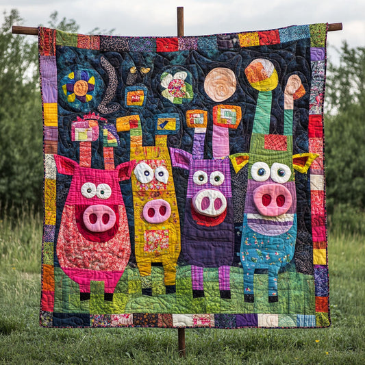 Zany Zoo Quilted Blanket