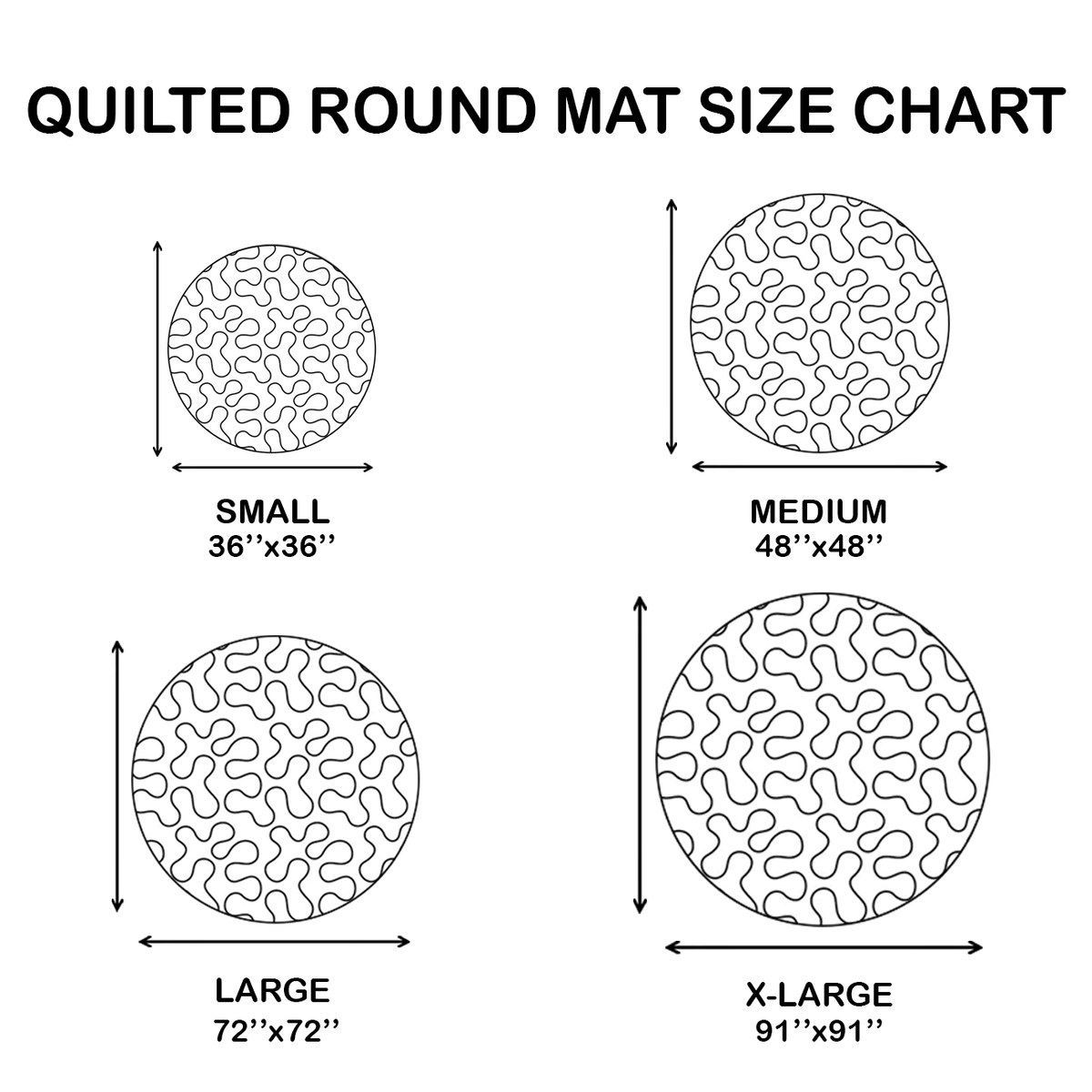 Festive Labrador Retriever Quilted Round Mat